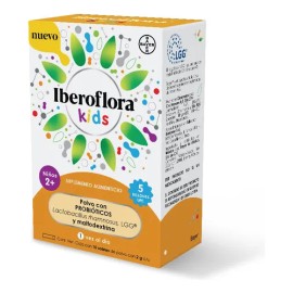 Iberoflora Kids Probióticos Para Niños Con Maltodextrina Sin Sabor