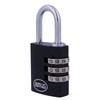 Amig Aluminium Combination Lock, Model 75, Black, 25 mm, for
