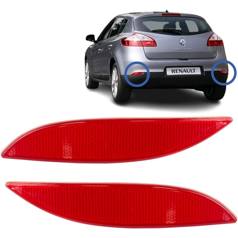 FINAO AUTOPARTS® - Reflector / Rear Reflector Bumper Rear Left