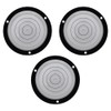 JYK 3Pcs Circular Bubble Level with Screws Mounted, Domed Shape