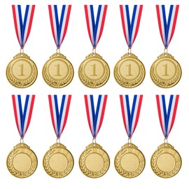 24 Pieces Gold Award Medals - Winner Medals Gold Prizes for Sports, Competitions, Party, Spelling Bees, Olympic Style, 2 Inches