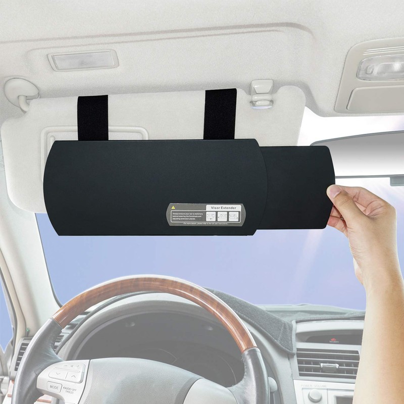 Car Visor Extender, FULLONG Car Visor Sunshade Extender for Front