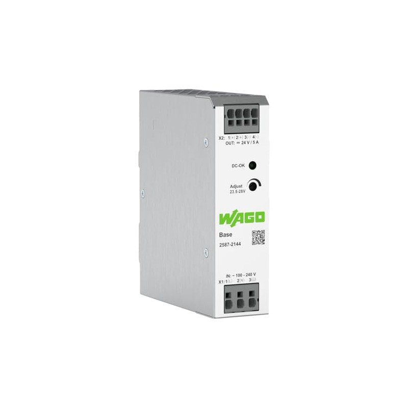 WAGO 2587-2144 - Switched-Mode Power Supply, 1-Phase, 24 VDC, 5