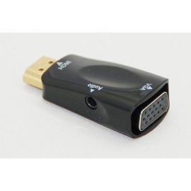 HDMI to VGA Adapter, Convert HDMI Signal to VGA Output Signal Adapter with Audio Output Adapter Type Cyberplugs
