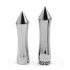 uxcell 2 Pcs Silver Tone Chrome Metal Sharp End Motorcycle
