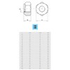 M4 Locking Nuts (Pack of: 100) Nylon Insert Lock Nut