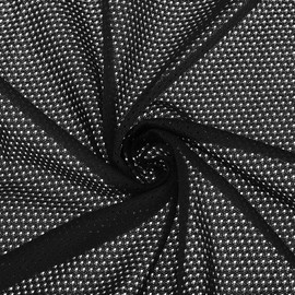 PATIKIL 62 Inch Wide Mesh Fabric Slightly Stretchy for Sewing Backpack Pocket and Straps, Netting Clothes, Netting Bags, Shopping Bags, Black 1 Yard