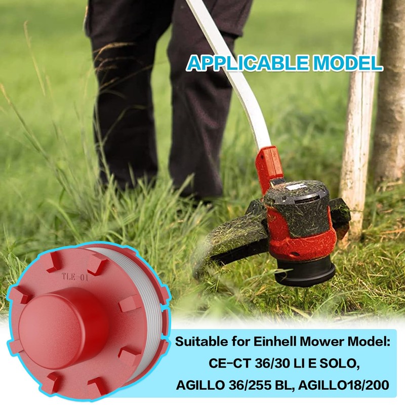 MUFUSHAN 3 x replacement thread spool, 3405096 grass trimmer line