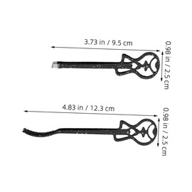 BIUDECO 2pcs Precision Slanted Stainless Steel Applicator Tools for Lash Styling and Eyebrow Grooming Lightweight and Travel Friendly Makeup Accessories