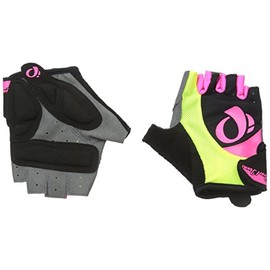 PEARL iZUMi Select Women's Cycling Gloves Short Black/Yellow/Pink 2016 Size:M (7.5 8)