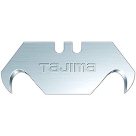 TAJIMA Utility Knives & Blades - 50-Pack Deep Hook Blades with Premium Tempered Steel & Safety Blade Dispenser - HKB-50B