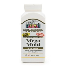 21st Century Mega Multi for Men, Multivitamin & Multimineral 90 tablets Pack of 3