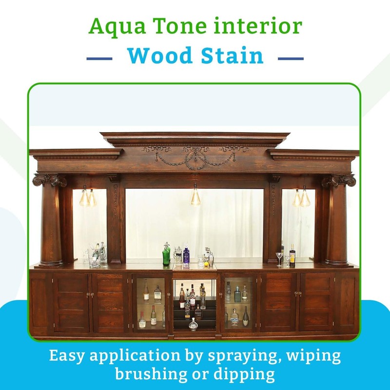 Aqua Coat Aqua Tone Water-Based Wood Stain (Quart, Golden Oak)