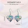 KNTTZZI Panda Sterling Silver Dangle Earrings - Abalone Shell Panda