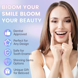 Tooth gems kit, DIY Teeth Gems Kit Supplies with Shiny Crystals for Teeth, Professional Teeth Jewelry Starter kit