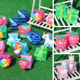 Kids' Swimming Arm Floats: Flamingo, Pineapple & Cherry Water Sleeves lf2891 Pineapple Pair 5ea