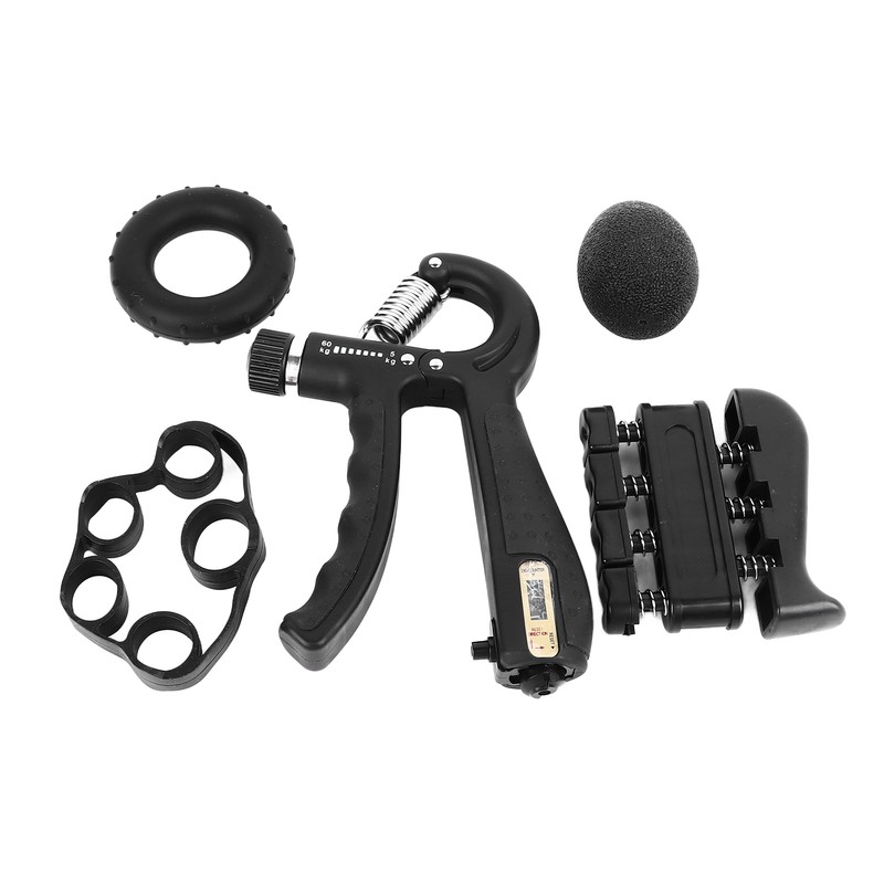 5Pcs Grip Strengthener Trainer Kit Hand Exercise Ball Finger Trainer