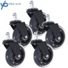 Oasis Set of 5 3 inch Office Chair Caster Rubber