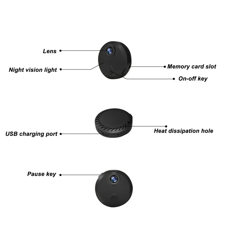 Wireless Mini Security Camera HD 1080P Infrared Night Vision Remote