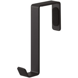 Yamazaki 4891 Door Hanger, Set of 5, Black, Approx. 0.6 x 2.8 x 3.5 inches (1.5 x 7 x 9 cm), Smart Door Hook