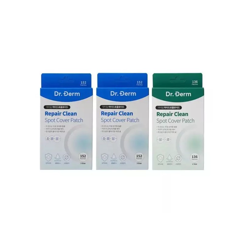 Dr.Derm 닥터덤 클린 스팟 커버 패치 2종 152매 136매 택1