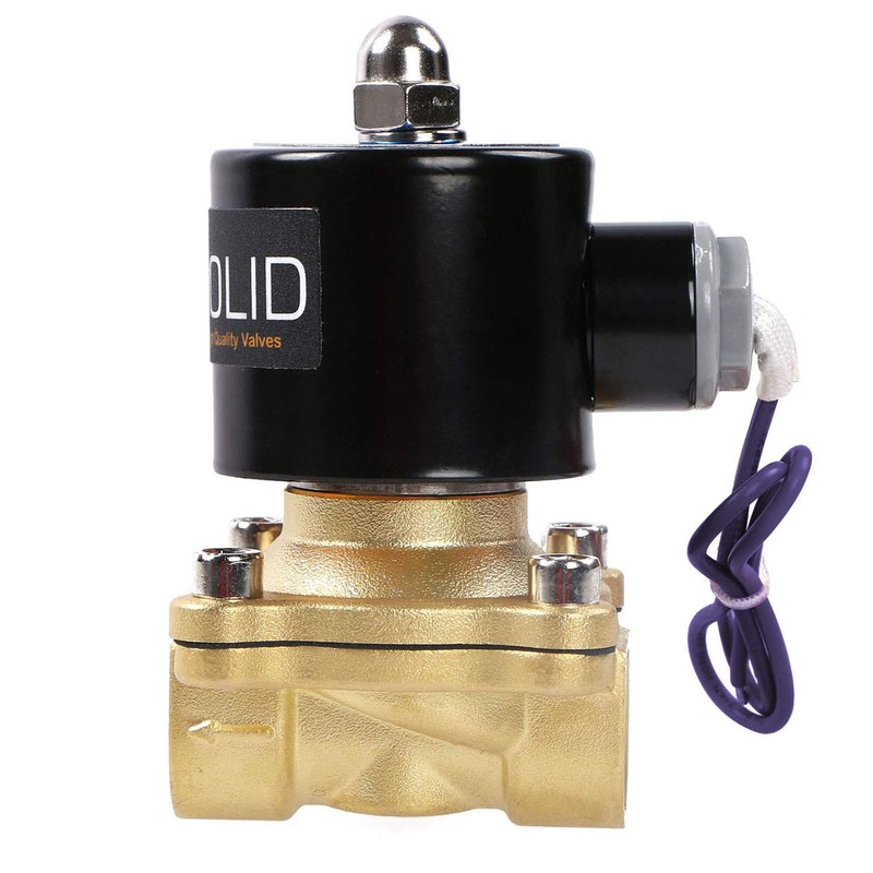 U.S. Solid 1/2" NPT Brass Electric Solenoid Valve 12V DC