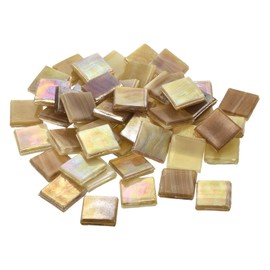 MECCANIXITY Mosaic Tiles, Micro Glass Tiny Mini Mosaic Tile DIY Hobbies Handmade Crystal Free Stone Craft Material Creativity (Brown Pack of 100g)