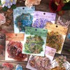 Gryast 30Pcs Flower Washi Stickers for Junk Journaling, Ephemera, Transparent