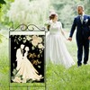 Mr. and Mrs. Just Married Large Decorative House Flag, Romantic