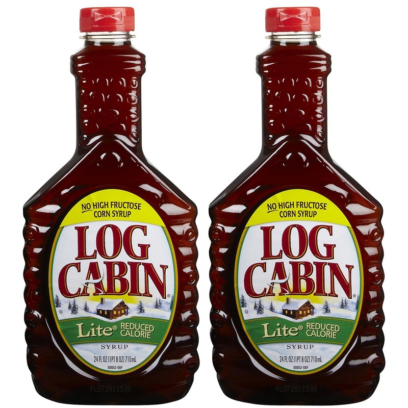 Log Cabin Lite Syrup , 24 Fl Oz (Pack of