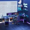 New Versatile L shaped Desk Reversible Design Desk Storage Cpu