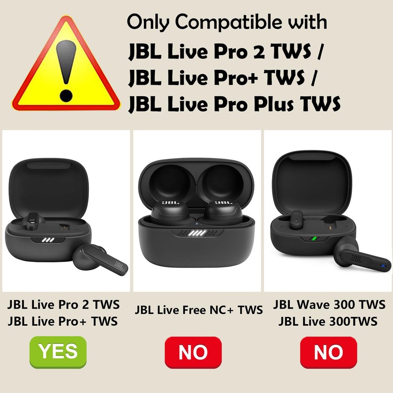[2 Pack] easyBee Case Compatible with JBL Live Pro 2