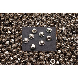 (100) Nickel Chrome Plated 6-32 x 5/16 x 1/4 Acorn Hex Cap Nuts #6 Machine Screw