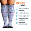 Viasox 3 Pack Compression Socks Women & Men, Circulation Support,