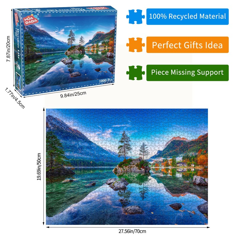 Hintersee Lake Jigsaw Puzzles for Adults 1000 Pieces Germany Landscape