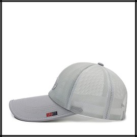 White Fang CA557 Hat, English Letters, Logo, Mesh Cap, Running, Sports, Lightweight, Quick Drying, Men's, Women's,, gray