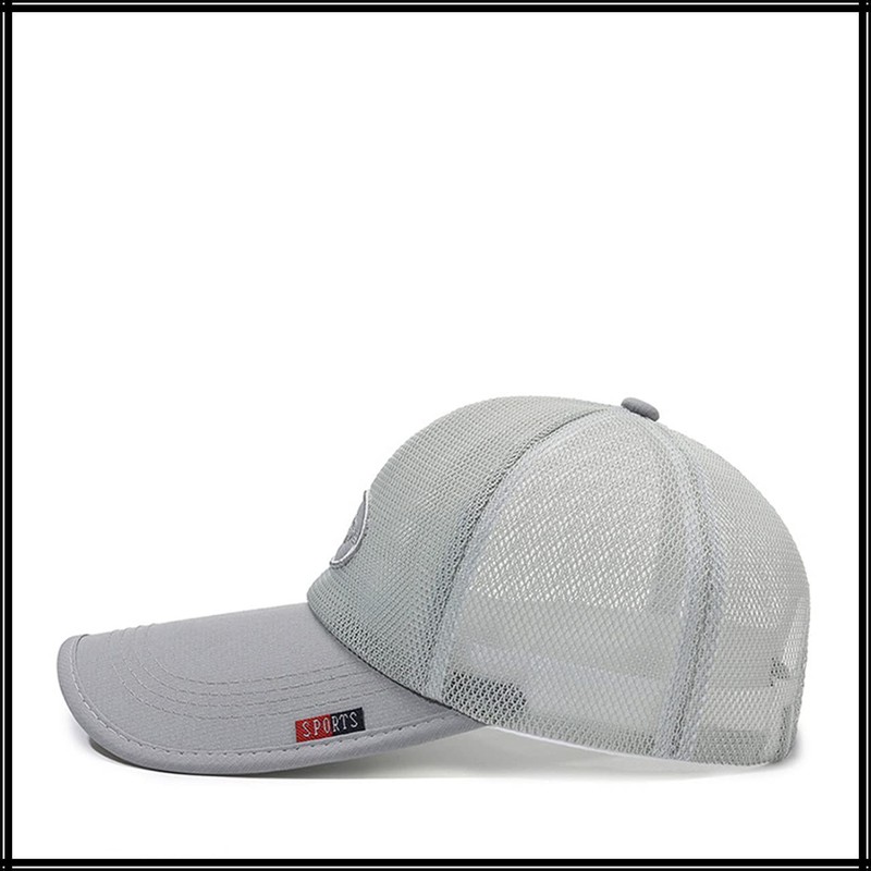 White Fang CA557 Hat, English Letters, Logo, Mesh Cap, Running,