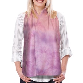 DinerWear Cravaat - Fashionable Adult Bib Dining Scarf (Pink/Purple)