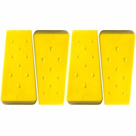 Parts 4 Outdoor 4Pk 8" Tree Felling Wedge with Spikes Made in The USA Logging Equipment (Yellow)