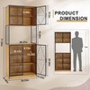 VECELO 72in Tall Kitchen Pantry Cabinet with Doors and Shelves,