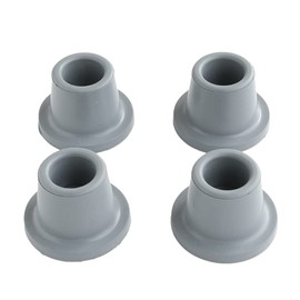 Shower Chair Tips Replacement Heavy Duty 4 Pack, Gray, 1 1/8’’ Rubber Tips for Bath Chair, Shower Stool and Tub Transfer Bench, Non Slip Leg Tips Rubber Feet