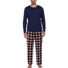 Ekouaer Men's Pyjamas Sets Long Sleeve Pjs Soft Loungewear Winter