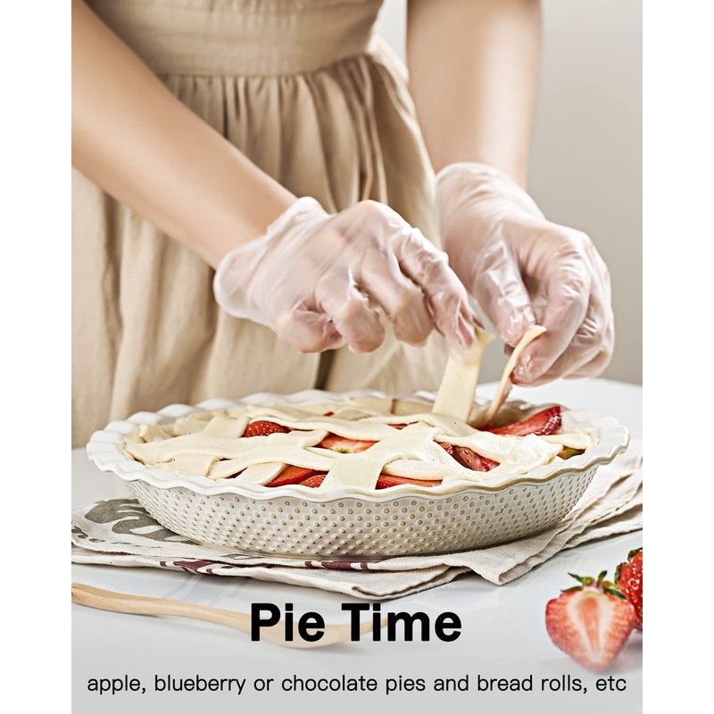 getstar Ceramic Pie Pan, 9 inch Pie Dish for Baking,