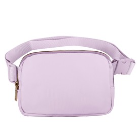 VOROLO Waist Pack for Running Fanny Pack for Women and Men Crossbody Belt Bag Bum Bag with Adjustable Strap for Sports Light Purple