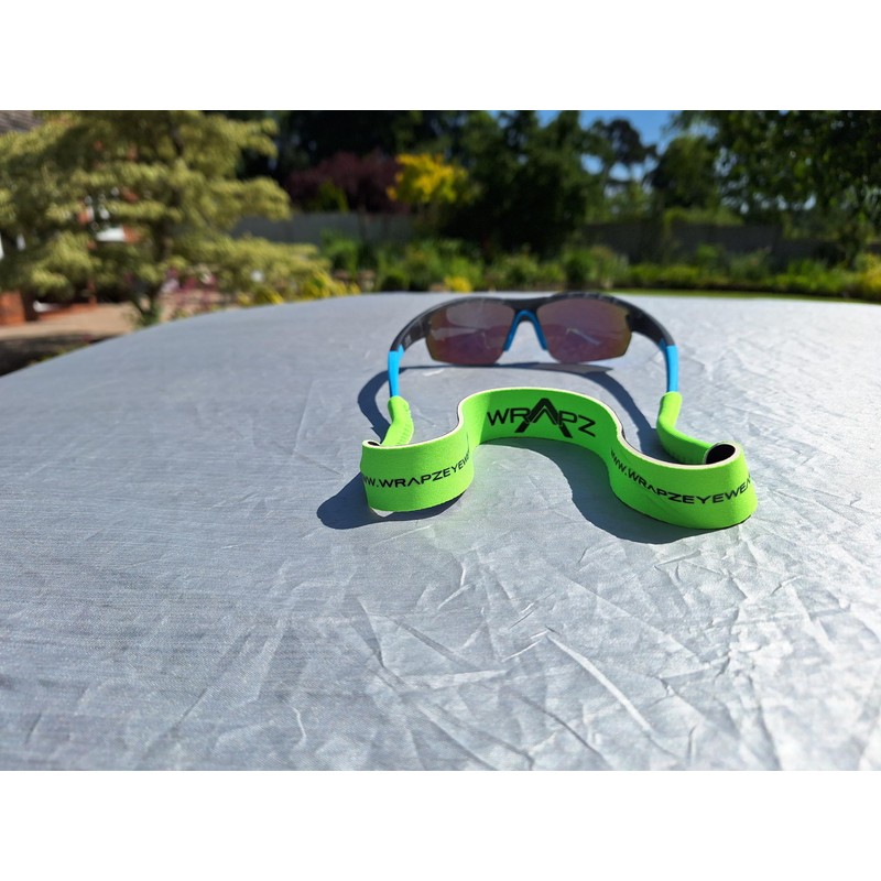 WrApz Fluorescent Green Neoprene Floating Glasses Retaining Strap