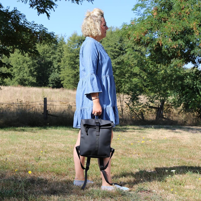 Christian Wippermann Small Women's Roll Up Backpack Tarpaulin Bag Bicycle