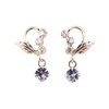 Jewelry Kotobuki December Birthstone Tanzanite Happy Angel Earrings K14PG (Gift