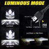 RIDROID 7" Inch LED Headlight +4.5" Passing Lights For Yamaha