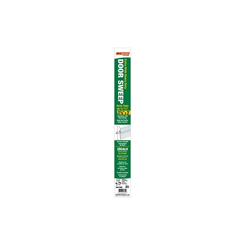 Frost King A82/36W Extra Wide Heavy Duty Alum/Vinyl Door Sweep,