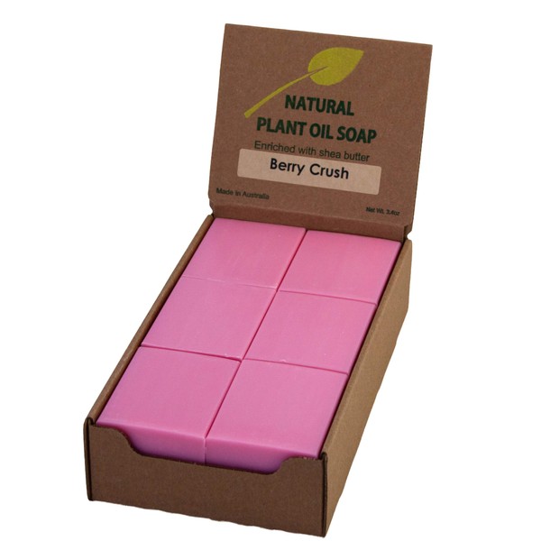Simple Scents Australia Berry Crush Scented Natural Soap Bars (12